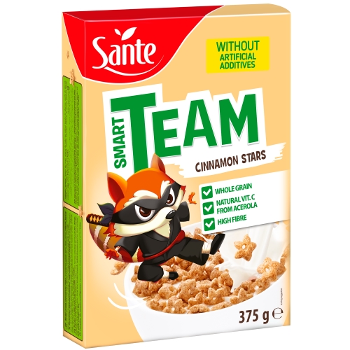 Smart_Team_cinnamon_stars_375g_Breakfast_cereals Sante Export