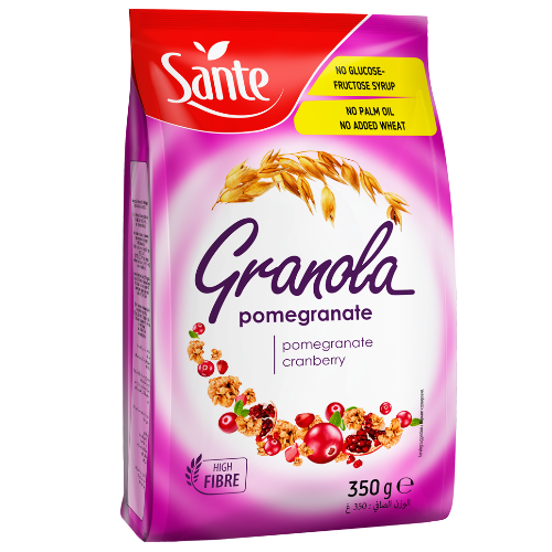 granola with pomegranate