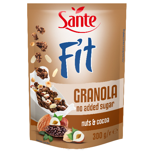 fit granola nuts and cocoa
